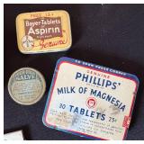 Variety of Vintage Tins