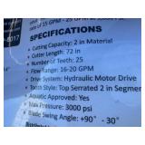 Skid Steer Sickle Bar Mower WOLVERINE 2025 Unused SBM-12-72W