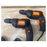 Warrior Lot of 2- 3/8  Variable Speed Reversible Drills