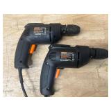 Warrior Lot of 2- 3/8  Variable Speed Reversible Drills