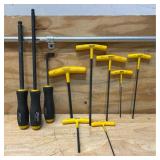 Bondhus Ball End, T Handle lot of 10