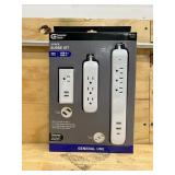 4 ft. Multiple Outlet and Wall Mounted Surge Protector Set (3-Pack)