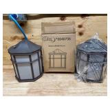 Litex - Lot of 2 - 9.5-in H ODWLED-2CBZ Bronze LED Outdoor Wall Light