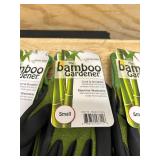 Bellingham Bamboo Gardener Unisex Palm-dipped Gardening Gloves Green S (lot of 4)