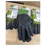 Bellingham Bamboo Gardener Unisex Palm-dipped Gardening Gloves Green S (lot of 4)