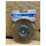 Mibro 6 in. Coarse Wire Wheel Brush Brass Coated Steel 4500 rpm 1 pc