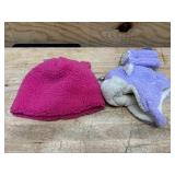 Cat and Jack winter hats and mitten