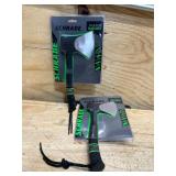 Schrade Stainless Steel Survival Full Tang Hatchet Rubber Handle 11 in. (Lot of 2)