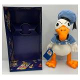 1999 Disney Store 65th Anniversary "65 Feisty Years" DONALD DUCK Plush In Original Box (New Old Stock)