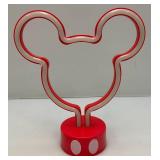 Vintage Disneys Juinior Mickey Mouse Neon Led Lamp (New Old Stock)