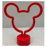 Vintage Disneys Juinior Mickey Mouse Neon Led Lamp (New Old Stock)