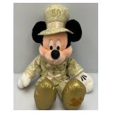 Disneyland 50th Anniversary Limited Edition Of 1,200  Gold Tux Mickey Mouse Plush 14"