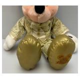 Disneyland 50th Anniversary Limited Edition Of 1,200  Gold Tux Mickey Mouse Plush 14"