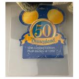 Disneyland 50th Anniversary Limited Edition Of 1,200  Gold Tux Mickey Mouse Plush 14"