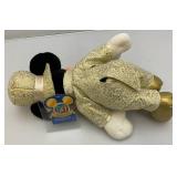 Disneyland 50th Anniversary Limited Edition Of 1,200  Gold Tux Mickey Mouse Plush 14"