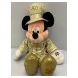 Disneyland 50th Anniversary Limited Edition Of 1,200  Gold Tux Mickey Mouse Plush 14"