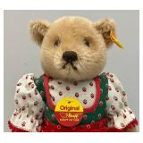 RARE 1986 Vintage Steiff Black Forest Dirndl Dress Teddy Bear (#0275/28) 11" (In Original Box)