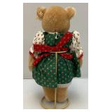 RARE 1986 Vintage Steiff Black Forest Dirndl Dress Teddy Bear (#0275/28) 11" (In Original Box)
