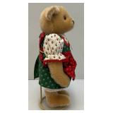 RARE 1986 Vintage Steiff Black Forest Dirndl Dress Teddy Bear (#0275/28) 11" (In Original Box)