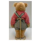 RARE 1986 Vintage Steiff Black Forest Lederhosen Teddy Bear (#0276/28) 11" (In Original Box)