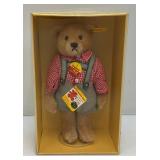 RARE 1986 Vintage Steiff Black Forest Lederhosen Teddy Bear (#0276/28) 11" (In Original Box)