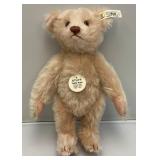 Vintage Steiff Replica Limited Edition Of 8,000 "Teddy Rose 1925" Bear 15" Ear Tag #407154 (00413) Curly Pink Mohair Fully Jointed Body, Growler, Glass Eyes, Pink Felt Paw Pads New Old Stock in Origin