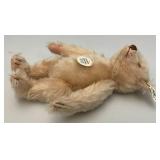 Vintage Steiff Replica Limited Edition Of 8,000 "Teddy Rose 1925" Bear 15" Ear Tag #407154 (00413) Curly Pink Mohair Fully Jointed Body, Growler, Glass Eyes, Pink Felt Paw Pads New Old Stock in Origin