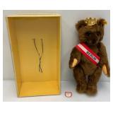 1985 Margarette Steiff "Berlin Bear" Fully Jointed, Ear Tag # 0251/34 In Original Box In Original Box 13"