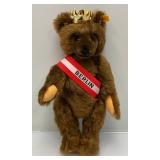 1985 Margarette Steiff "Berlin Bear" Fully Jointed, Ear Tag # 0251/34 In Original Box In Original Box 13"