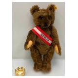 1985 Margarette Steiff "Berlin Bear" Fully Jointed, Ear Tag # 0251/34 In Original Box In Original Box 13"