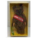 1985 Margarette Steiff "Berlin Bear" Fully Jointed, Ear Tag # 0251/34 In Original Box In Original Box 13"