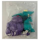 Vintage Disney Store Mini Bean Bag "Hercules" Pain And Panic 6" beanie Plush Toy Set (Factory Sealed New Old Stock)
