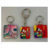 VintageHard To Find Collectible ERO Disney Disneyland & Mickey Mouse Keychains