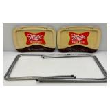 Vintage Collectible Miller High Life Metal TV Trays