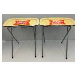 Vintage Collectible Miller High Life Metal TV Trays