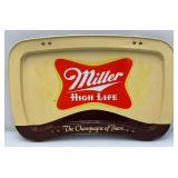 Vintage Collectible Miller High Life Metal TV Trays