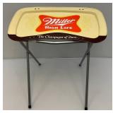 Vintage Collectible Miller High Life Metal TV Trays