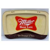 Vintage Collectible Miller High Life Metal TV Trays