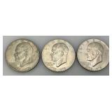 1776-1976 Plain No Mint Mark Bicentennial Eisenhower One Dollar Coins