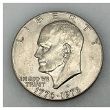 1776-1976 Type One Wide Print Bicentennial Eisenhower One Dollar Coin