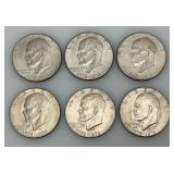 1776-1976 D Bicentennial Eisenhower One Dollar Coins