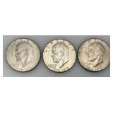 1776-1976 D Bicentennial Eisenhower One Dollar Coins