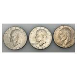 1776-1976 D Bicentennial Eisenhower One Dollar Coins