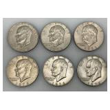 1978 No Mint Mark Eisenhower One Dollar Coins