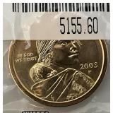 2000 P Sacagawea One Dollar Coin Uncirculated-60 (Factory Sealed)