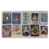 Misc. Unsorted Sports Cards Some With Protective Sleeves
