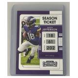 Panini Contenders Season Ticket Kirk Cousins And Justin Jefferson Sports Cards In Protective Sleeves