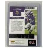 Panini Contenders Season Ticket Kirk Cousins And Justin Jefferson Sports Cards In Protective Sleeves