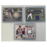 Misc. Baseball Patch Cards In Double Protective Sleeves