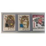 Misc. Baseball Patch Cards In Double Protective Sleeves